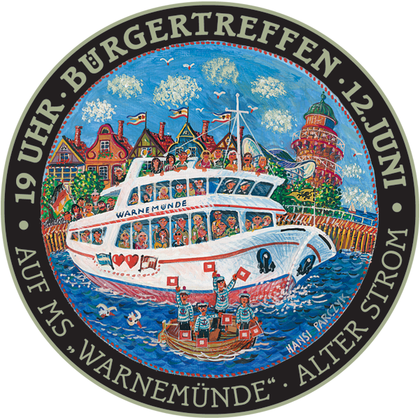 Bürgertreffen am 12. Juni 2014 auf dem Fahrgastschiff Ostseebad Warnemünde am Alten Strom