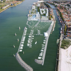Olympiahafen Warnemünde auf Basis einer Visualisierung. Foto: alpha3/RGS