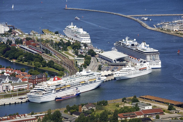 Kreuzfahrthafen Warnemünde. Foto: Hafen-Entwicklungsgesellschaft Rostock